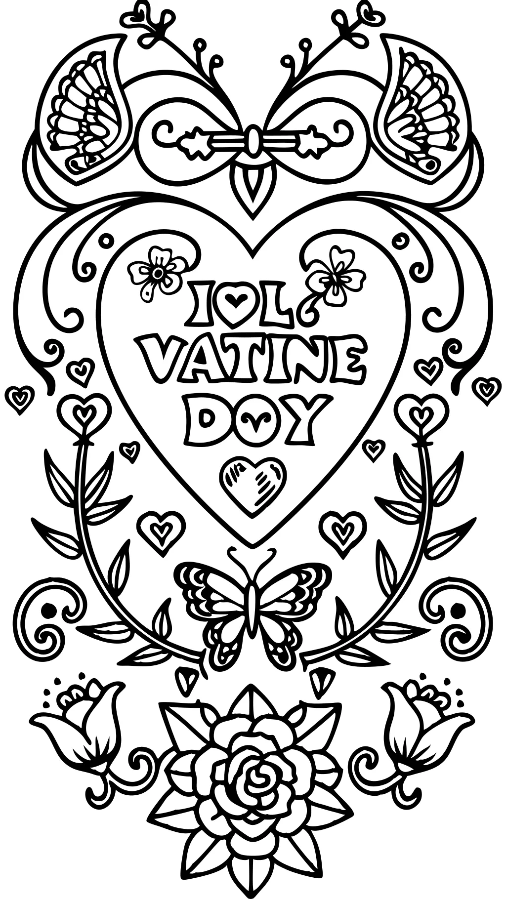 coloriages de la Saint-Valentin pour adultes